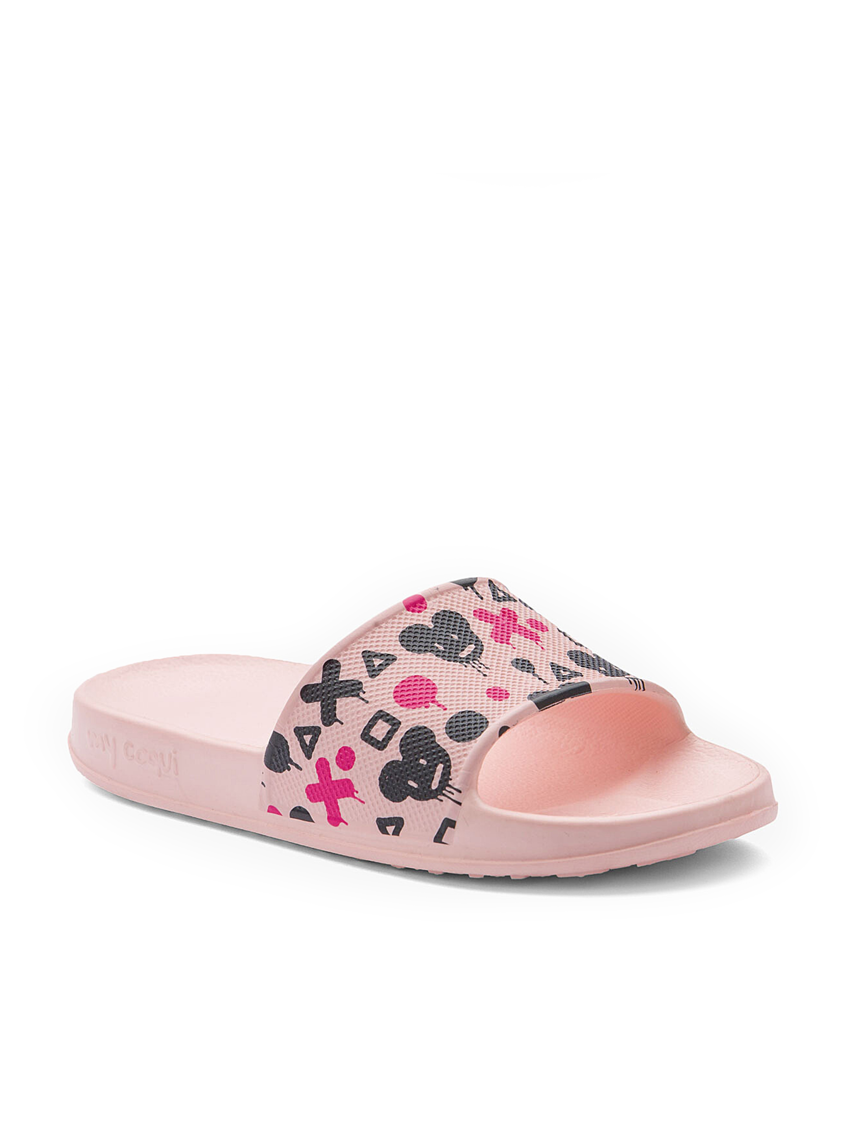 

COQUI Шлепанцы (7083Pale_pink_Navy_mouse) Для девочек, цвет - Розовый