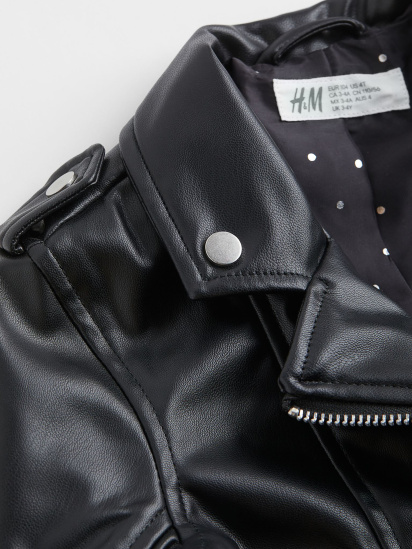 Куртка кожаная H&M модель 71068 — фото 3 - INTERTOP