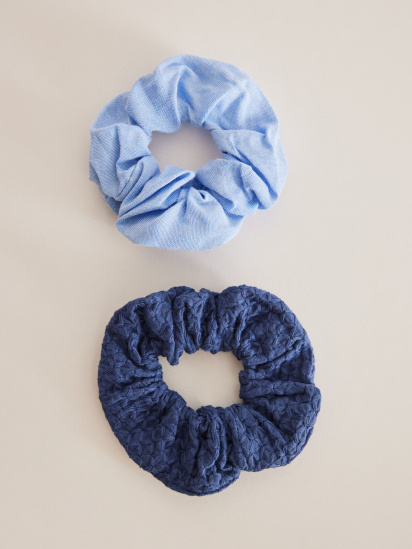 women'secret ­Набір з 2 великих резинок для волосся синього та джинсового кольору модель 7897879-11 — фото 3 - INTERTOP
