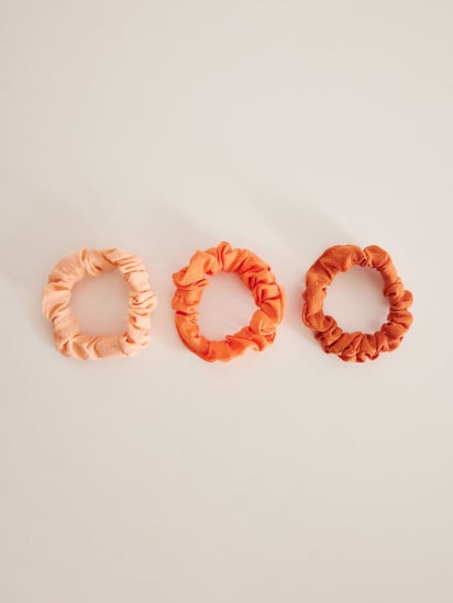 women'secret ­Набор из трех пар резинок для волос оранжевого цвета модель 7897881-66 — фото 3 - INTERTOP