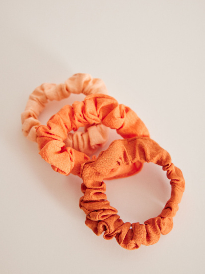 women'secret ­Набір із трьох пар гумок для волосся помаранчевого кольору модель 7897881-66 — фото 5 - INTERTOP