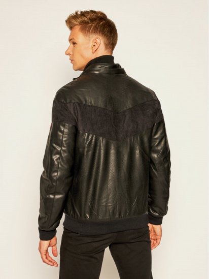 Куртка кожаная GUESS модель M0YL56-WD330-JBLK — фото - INTERTOP