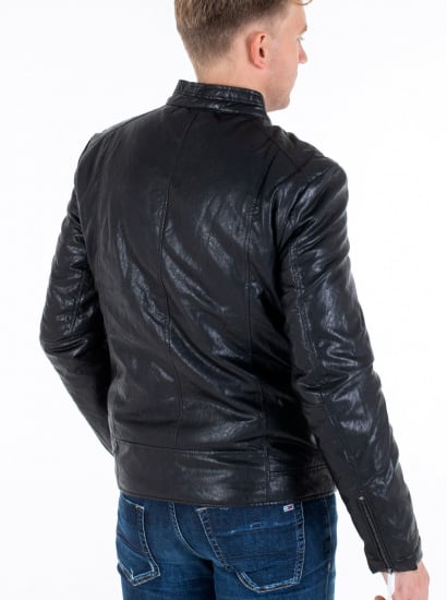 Шкіряна куртка GUESS модель M0YL57-WD340-JBLK — фото 3 - INTERTOP
