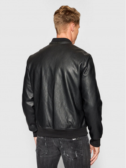 Куртка кожаная GUESS модель M1YL56.WDZN0;JBLK — фото - INTERTOP