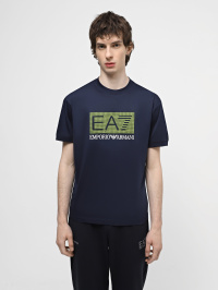 Тёмно-синий - Футболка EA7 Logo Series
