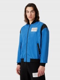 Синий - Демисезонная куртка EA7 Graphic Series
