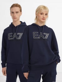 Тёмно-синий - Худи EA7 Logo Series