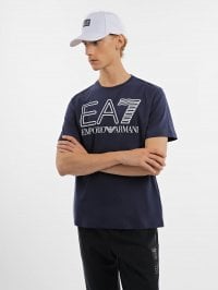 Синій - Футболка EA7 Logo Series