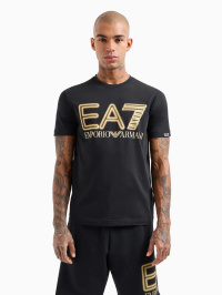 Чёрный - Футболка EA7 Logo Series