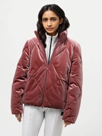 Рожевий - Зимова куртка EA7 Athletic Velour