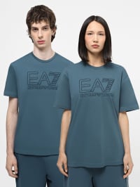 Синій - Футболка EA7 Logo Series