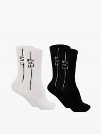Білий/чорний - Набір шкарпеток EA7