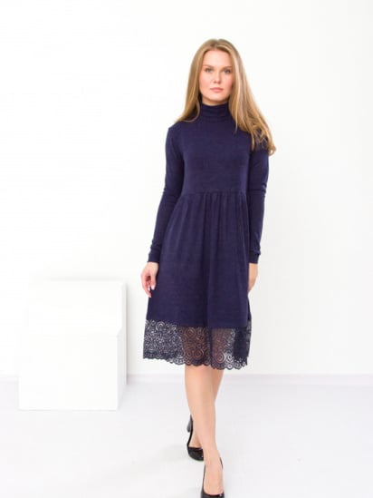 Платье миди Носи своє модель 8151-096-chornilxno-sinj — фото - INTERTOP