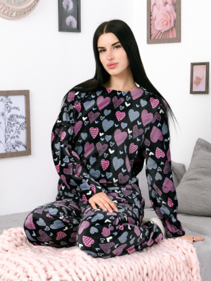 Пижама Носи своє модель 8162-035-serdechka-rozhevij-blakitnij — фото - INTERTOP