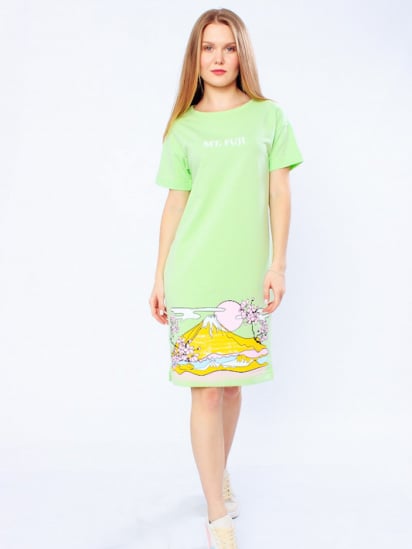 Сукня-футболка Носи своє модель 8201-057-33-salatovij — фото - INTERTOP