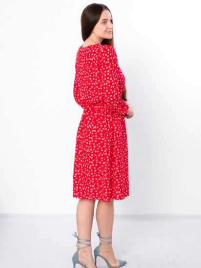 Платье миди Носи своє модель 8217-102-kvti-na-chervonomu — фото - INTERTOP