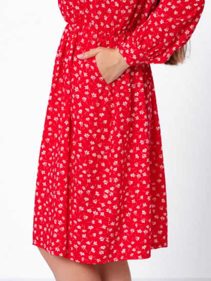 Платье миди Носи своє модель 8217-102-kvti-na-chervonomu — фото 3 - INTERTOP