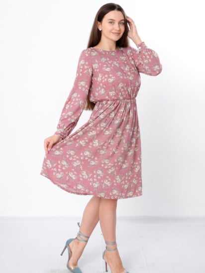 Платье миди Носи своє модель 8217-102-troqndi-pudra — фото - INTERTOP