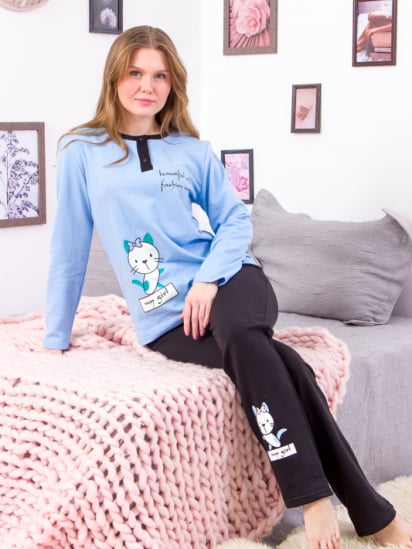 Пижама Носи своє модель 8240-023-33-blakitnij-kicq — фото - INTERTOP