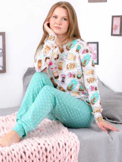 Пижама Носи своє модель 8270-043-tea-molochnij — фото 3 - INTERTOP
