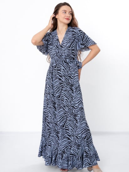 Платье макси Носи своє модель 8405-077-zebra-sro-blakitnij — фото - INTERTOP