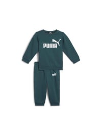 Зелений - Костюм PUMA Minicats Ess Crew Jogger