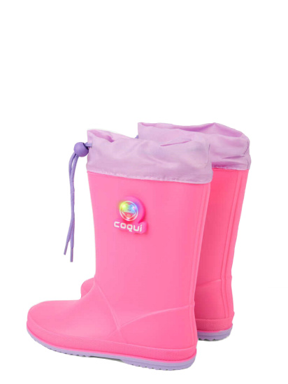 Сапоги резиновые COQUI модель 8508Lt_Fuchsia_Lt_Lila_Flash — фото - INTERTOP