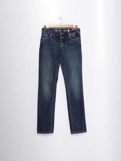 Прямые джинсы S.Oliver модель 04899714722_т.синій — фото - INTERTOP