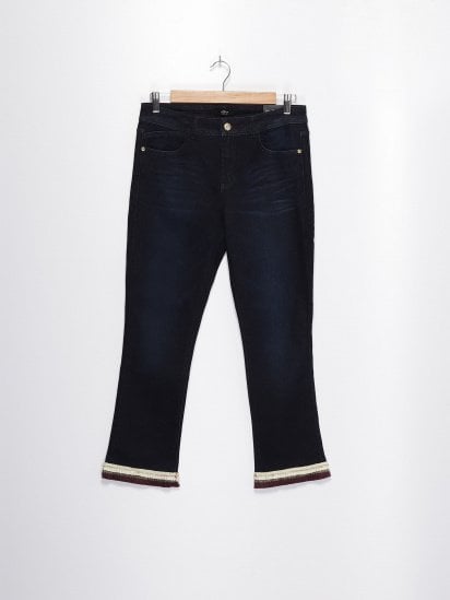 Прямые джинсы S.Oliver модель 11808723004_т.синій — фото - INTERTOP