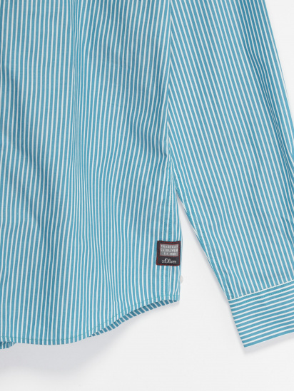 Рубашка S.Oliver модель 13808213453_бірюзовий комб. — фото - INTERTOP