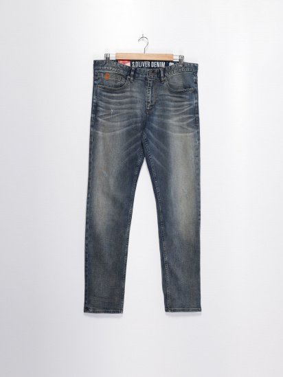 Прямі джинси S.Oliver модель 13808715064_синій — фото - INTERTOP