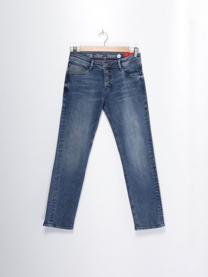 Прямі джинси S.Oliver модель 14808722408_синій — фото - INTERTOP