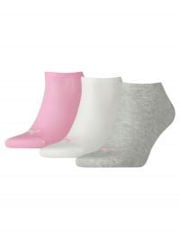 Розовый - Набор носков PUMA Unisex Sneaker Plain 3P