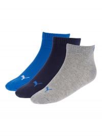 Синій - Набір шкарпеток PUMA Unisex Quarter Plain 3p