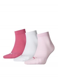 Рожевий - Набір шкарпеток PUMA Unisex Quarter Plain 3P