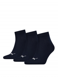 Чорний - Набір шкарпеток Puma Unisex Quarter Plain 3P
