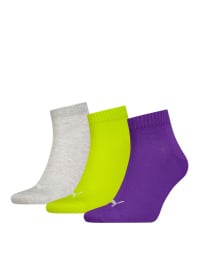 Фіолетовий - Набір шкарпеток PUMA Unisex Quarter Plain 3p
