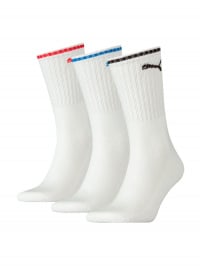 Белый - Набор носков PUMA Sport Crew Stripe 3P