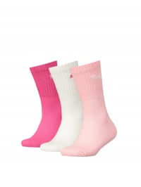 Розовый - Набор носков PUMA Junior Crew Sock 3P