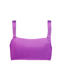Фиолетовый - Верхняя часть купальника PUMA Swim Women Bandeau Top
