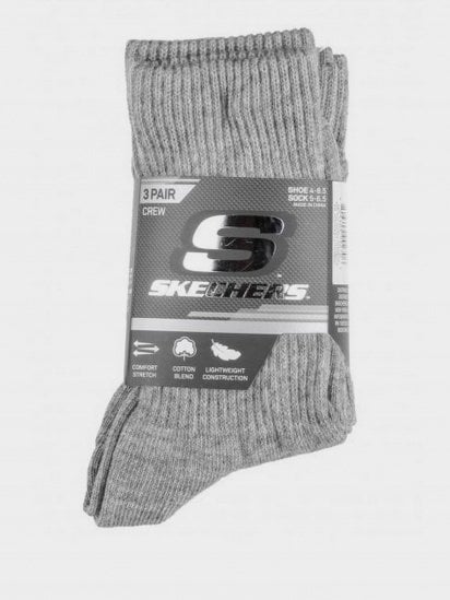 Набор носков Skechers 3 Pair Crew модель S107843-039 — фото - INTERTOP