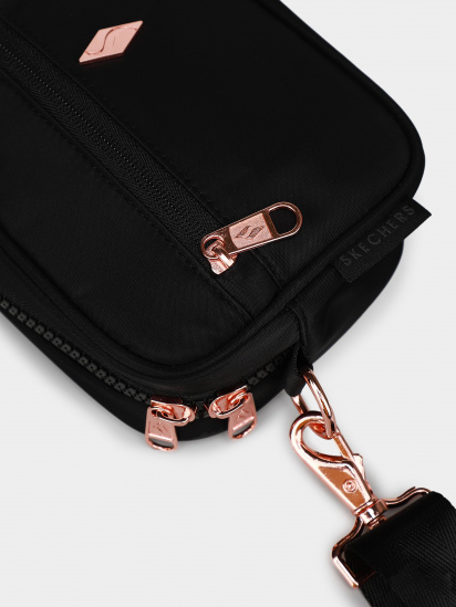 Крос-боді Skechers Diamond Nylon Crossbody Bag модель I0131 SCTW BLK — фото 4 - INTERTOP