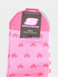 Рожевий - Набір шкарпеток Skechers 6 Pair Low Cut