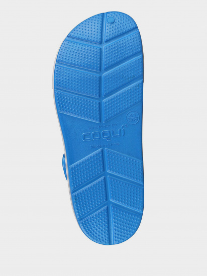 Шльопанці на пласкій підошві COQUI модель 6403 Sea blue/Khaki grey — фото 3 - INTERTOP