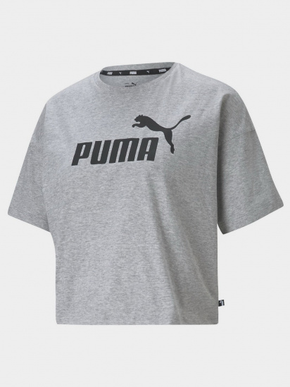 Футболка PUMA Essentials Logo Cropped модель 58686604 — фото 4 - INTERTOP