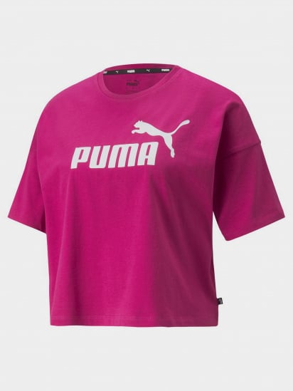 Футболка PUMA Essentials Logo Cropped модель 58686686 — фото 4 - INTERTOP