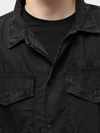 Куртка-рубашка Alpha Industries Washed Fatigue Shirt Jacket модель MJS54000CO_001 — фото 4 - INTERTOP