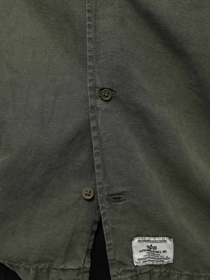 Куртка-сорочка Alpha Industries Washed Fatigue Shirt Jacket модель MJS54000CO_359 — фото 4 - INTERTOP