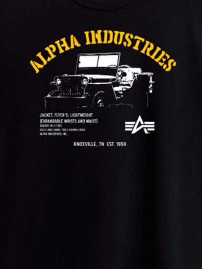 Футболка Alpha Industries Alpha Jeep Tee модель UTA54005PK_001 — фото 6 - INTERTOP
