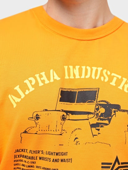 Футболка Alpha Industries Alpha Jeep Tee модель UTA54005PK_819 — фото 4 - INTERTOP